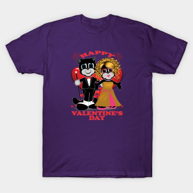 Zapped Kat Happy Valentine’s Day by Swoot T-Shirt by Swoot T's